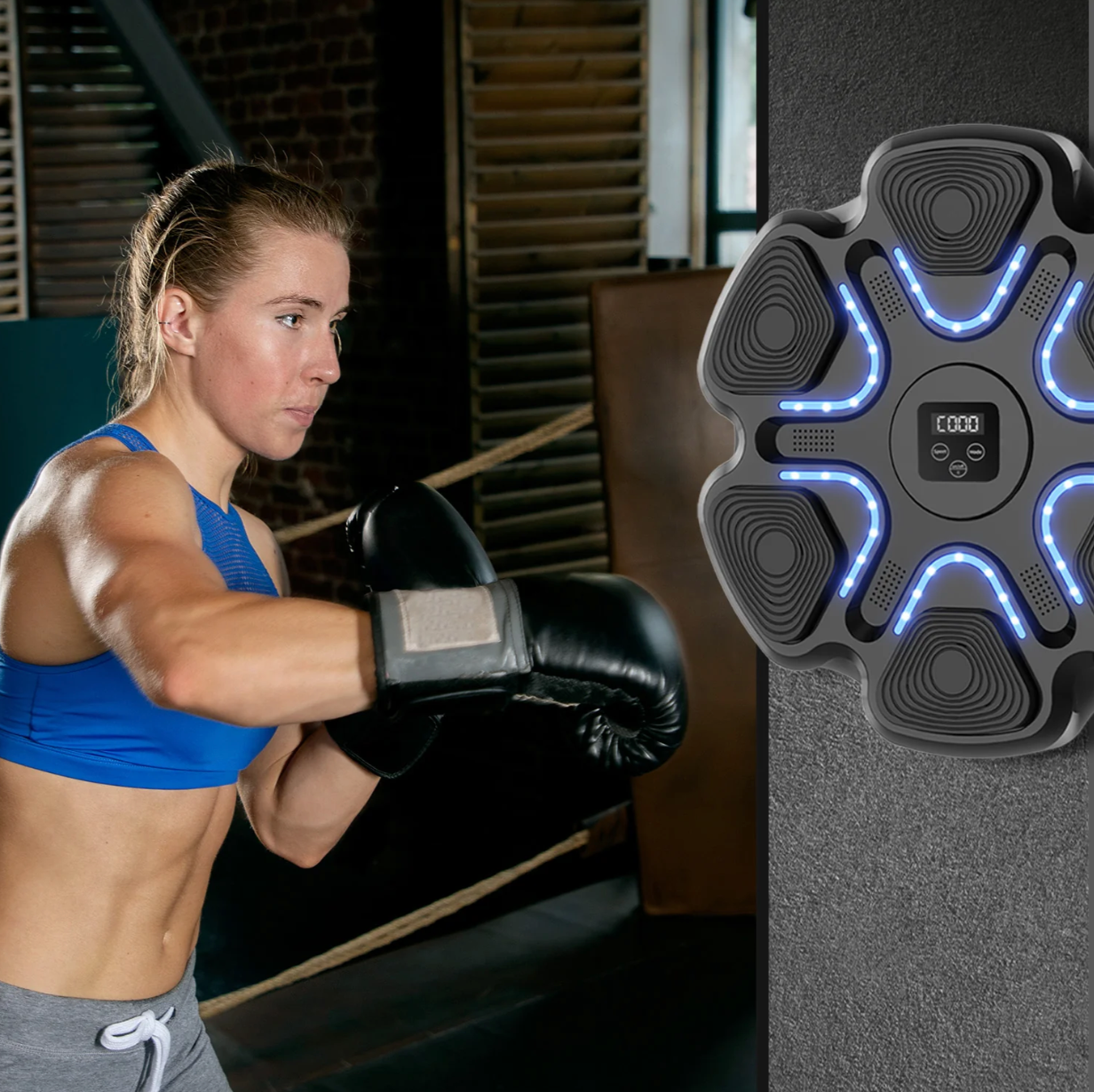 Máquina de Boxeo ForceFit + 2 Guantes Profesionales (GRATIS) - EDICIÓN PREMIUM